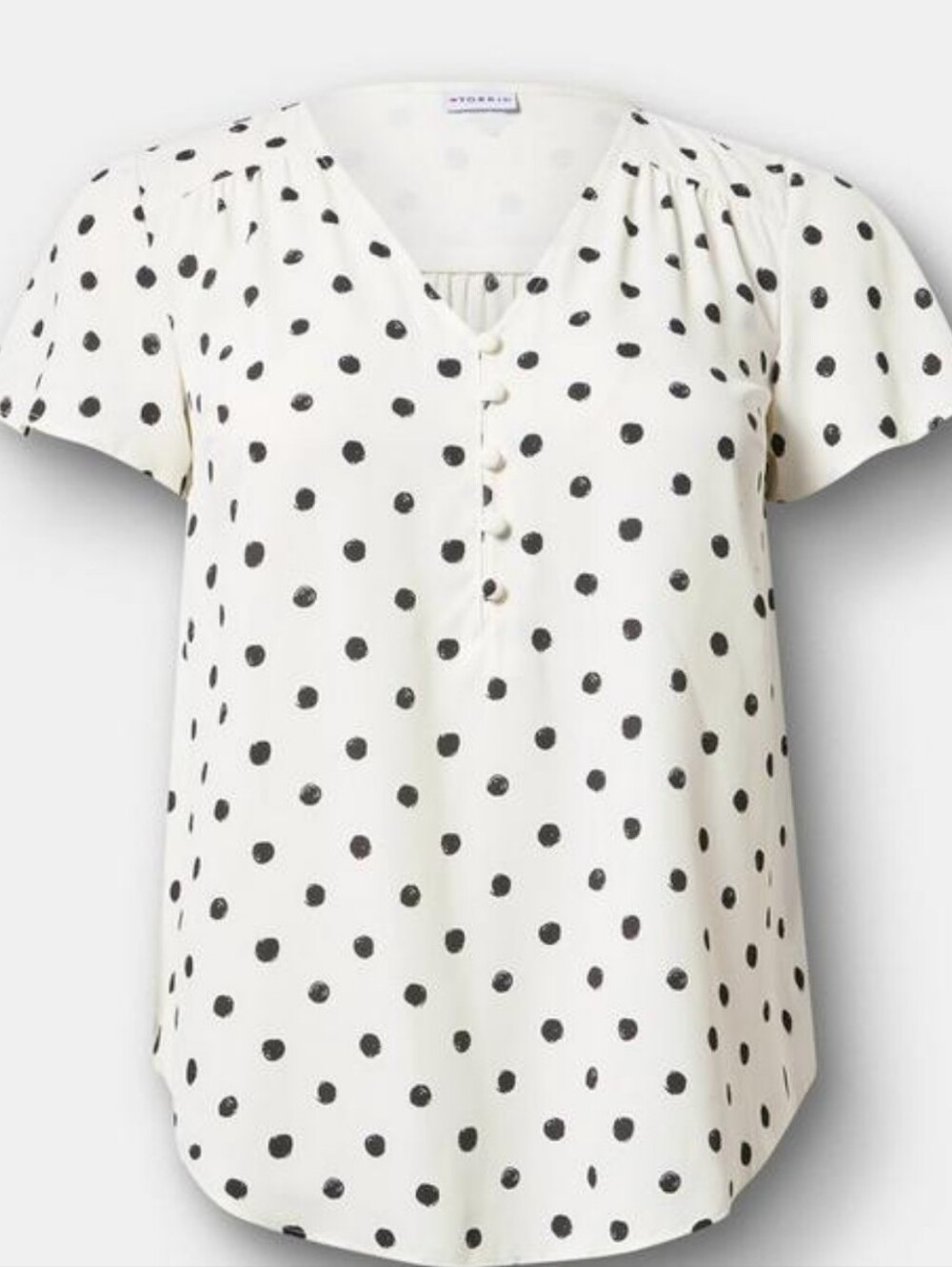 Torrid 6X Harper Polka Dot Blouse